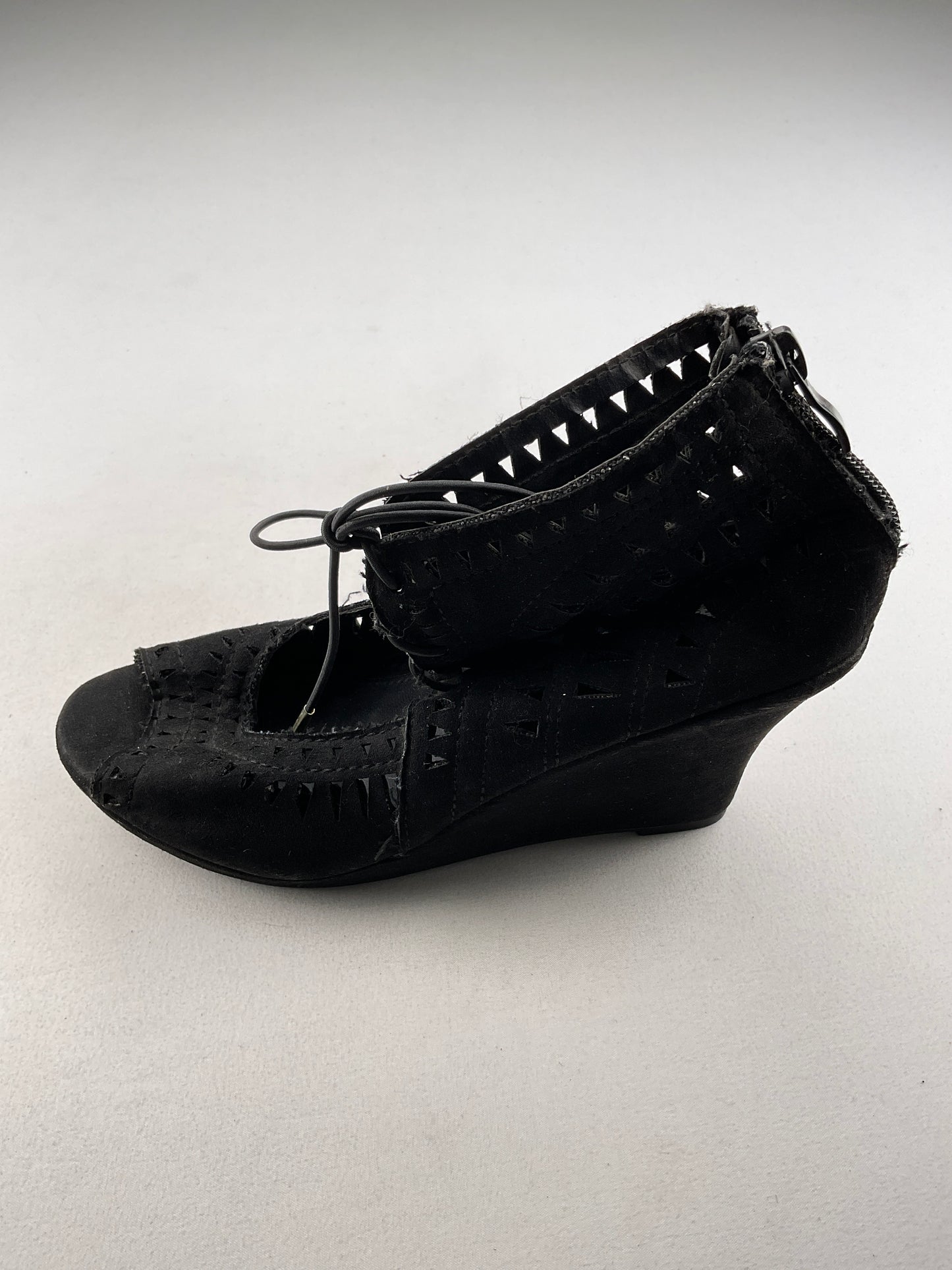 Zapatilla Negro Plataforma Top Moda