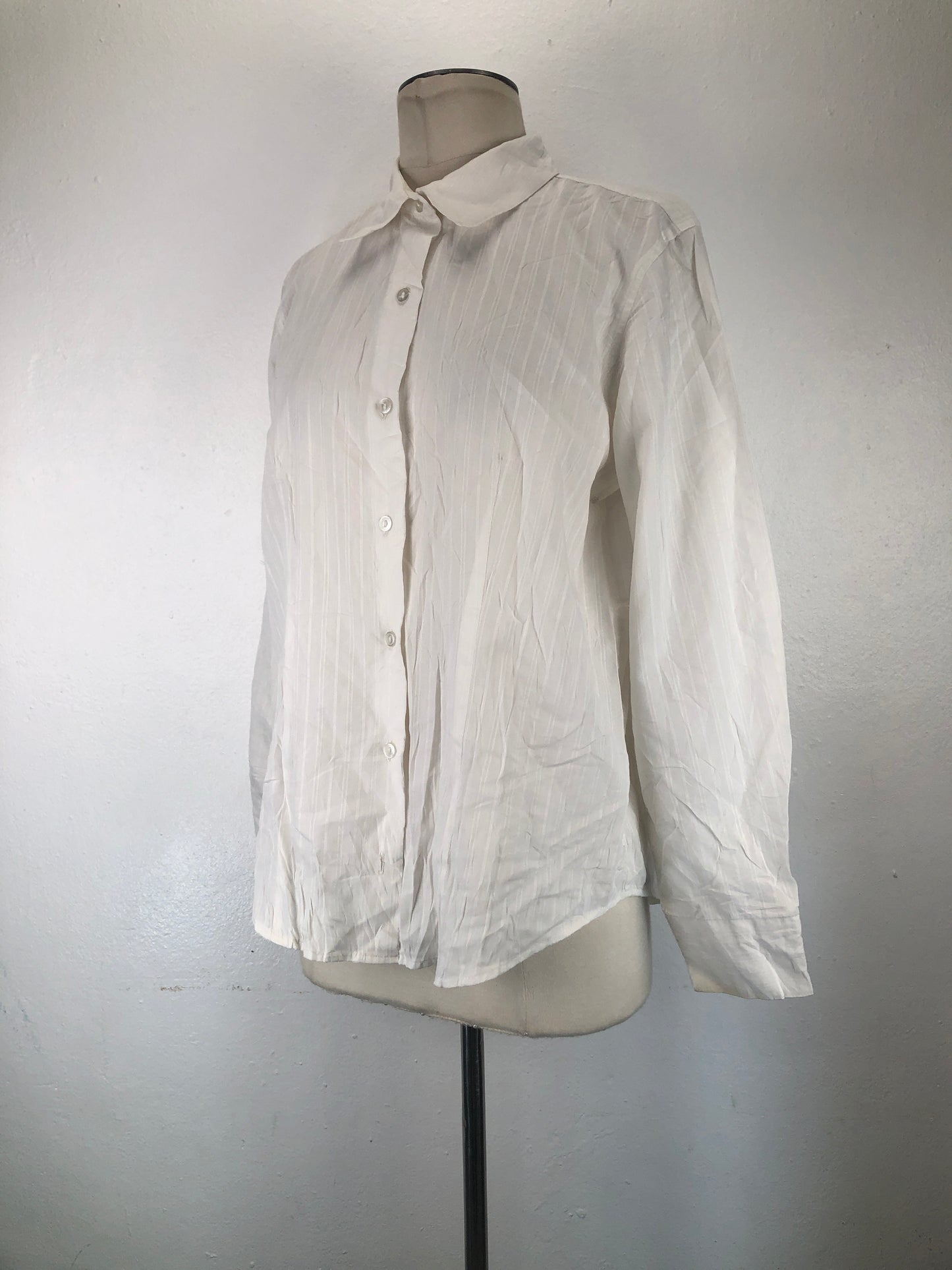 Camisa Blanco de Rayas Van Heusen