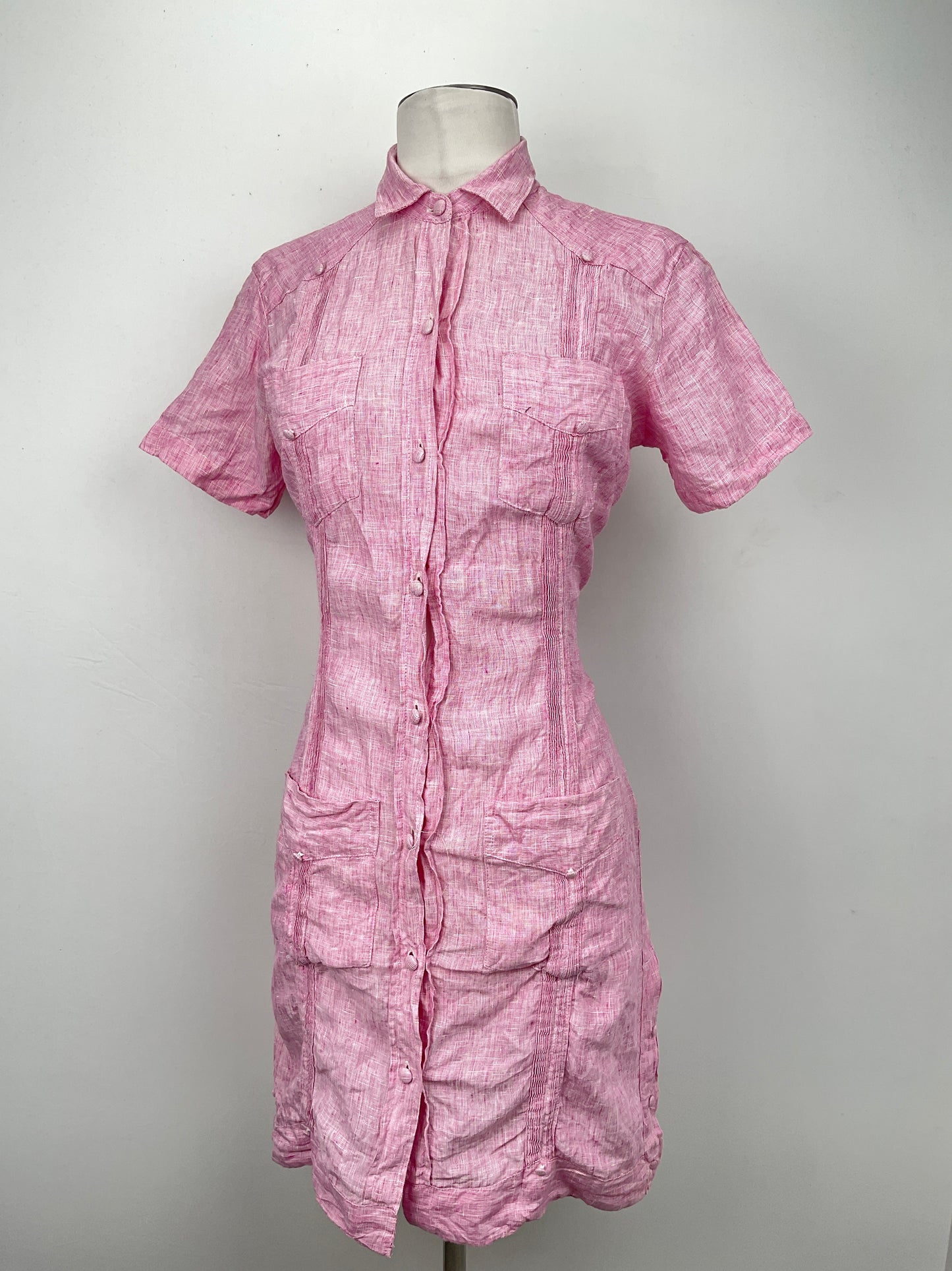 Vestido Camisero Rosado Club Avera