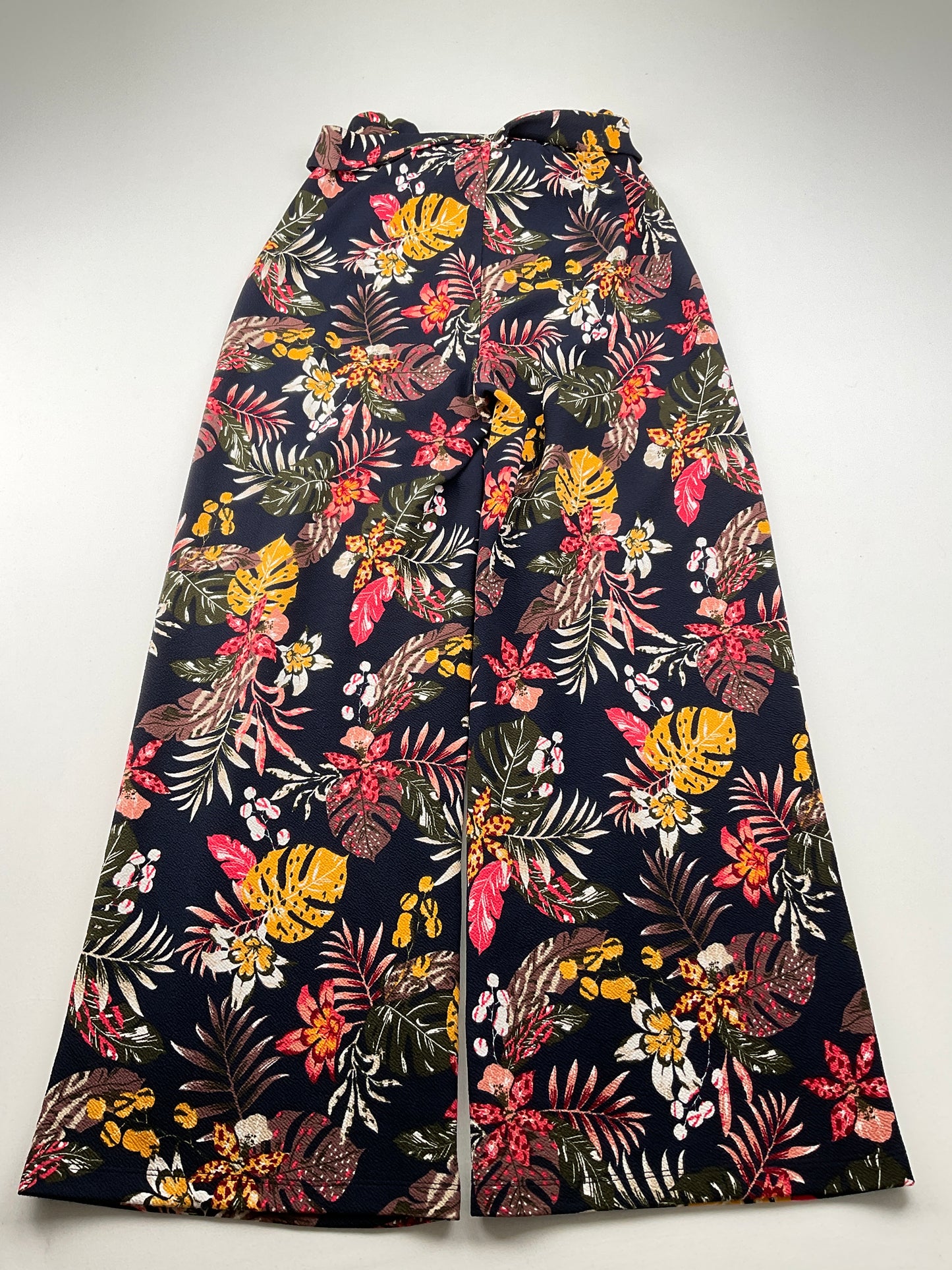 Pantalón Palazzo Azul marino Floral Lipslide