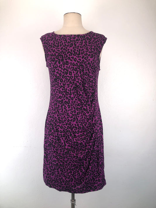 Vestido Morado de Lunares Loft