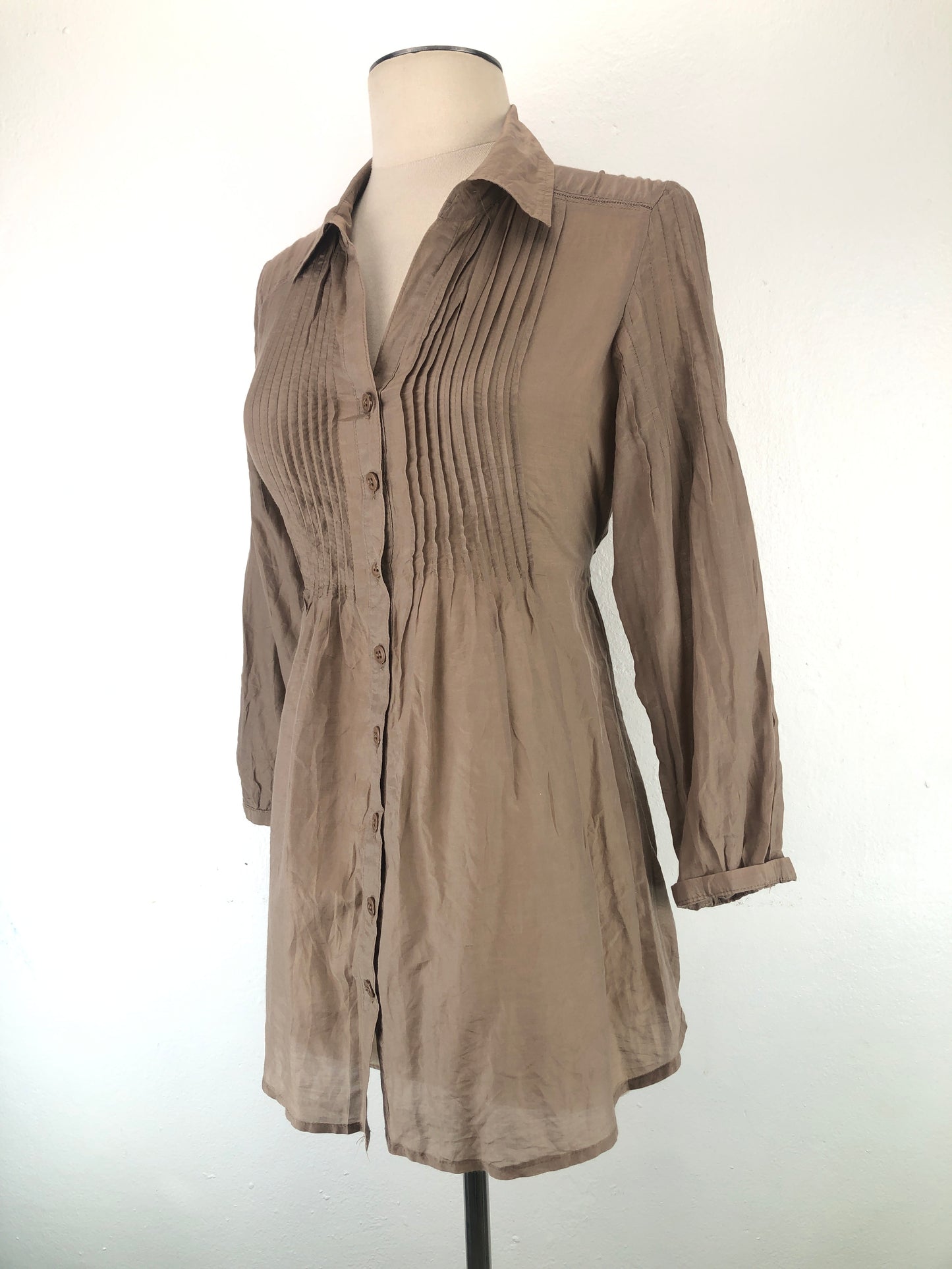 Camisa Marron Bershka