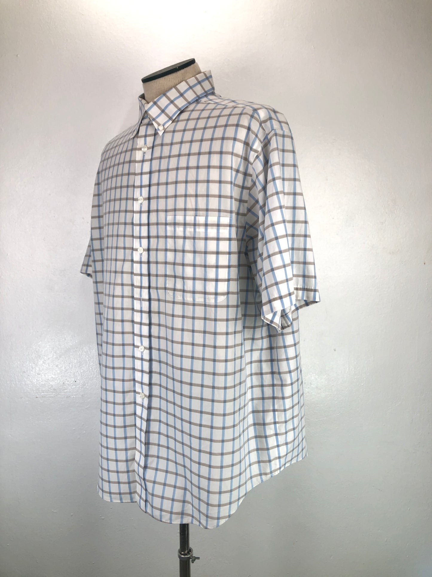 Camisa Blanco de Cuadro Gold Label