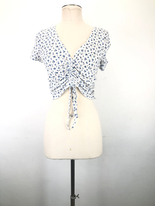 Blusa Blanco Floral Shein