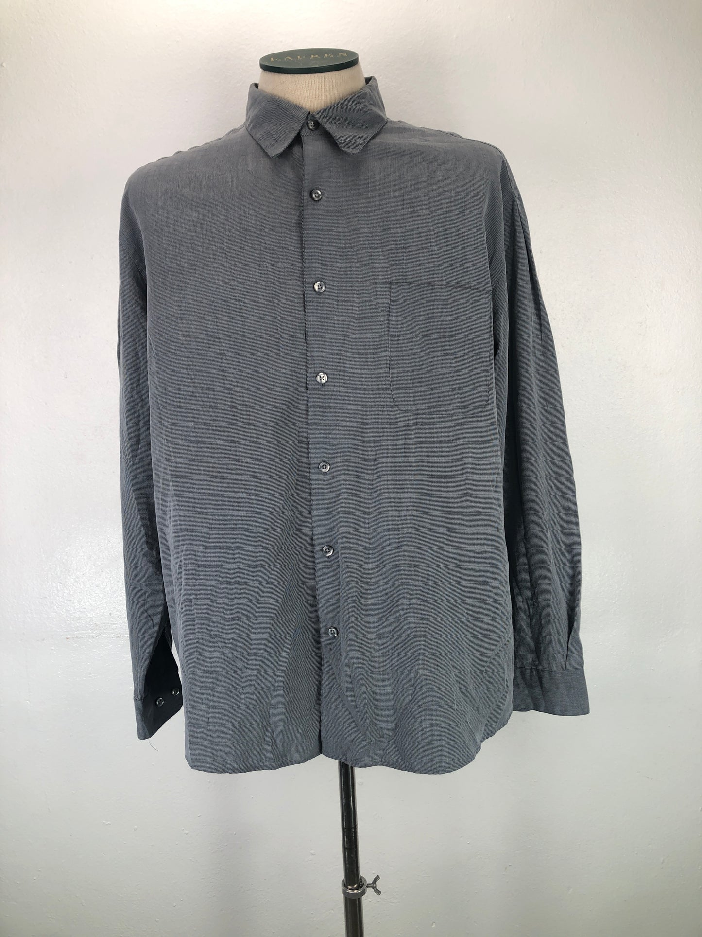 Camisa Gris Perry Ellis Port Folio