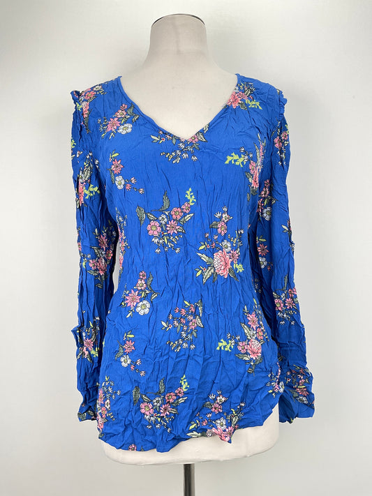 Blusa Azul Floral Loft