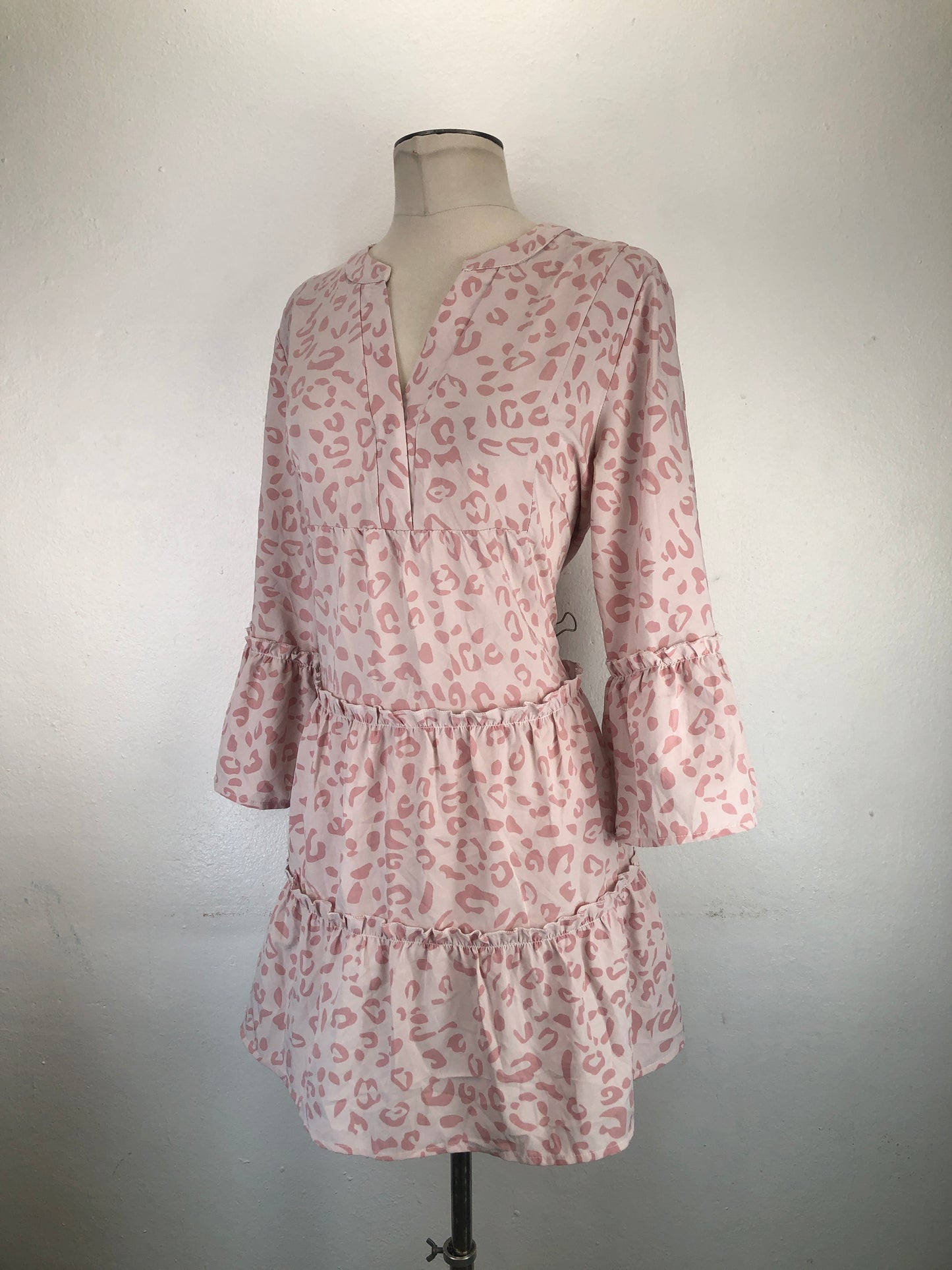 Vestido Nude de Lunares Pink