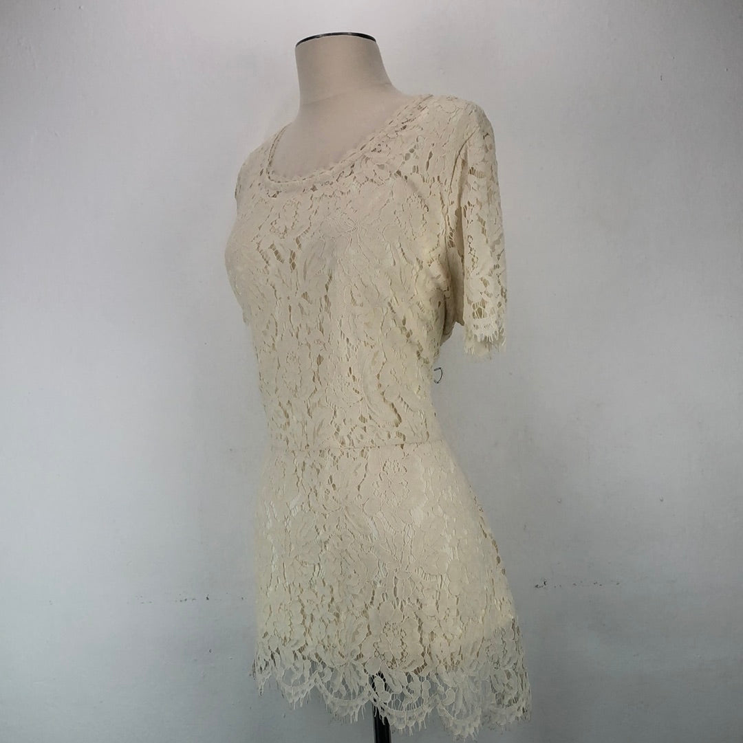 Blusa Crema Isaac Mizrah Live