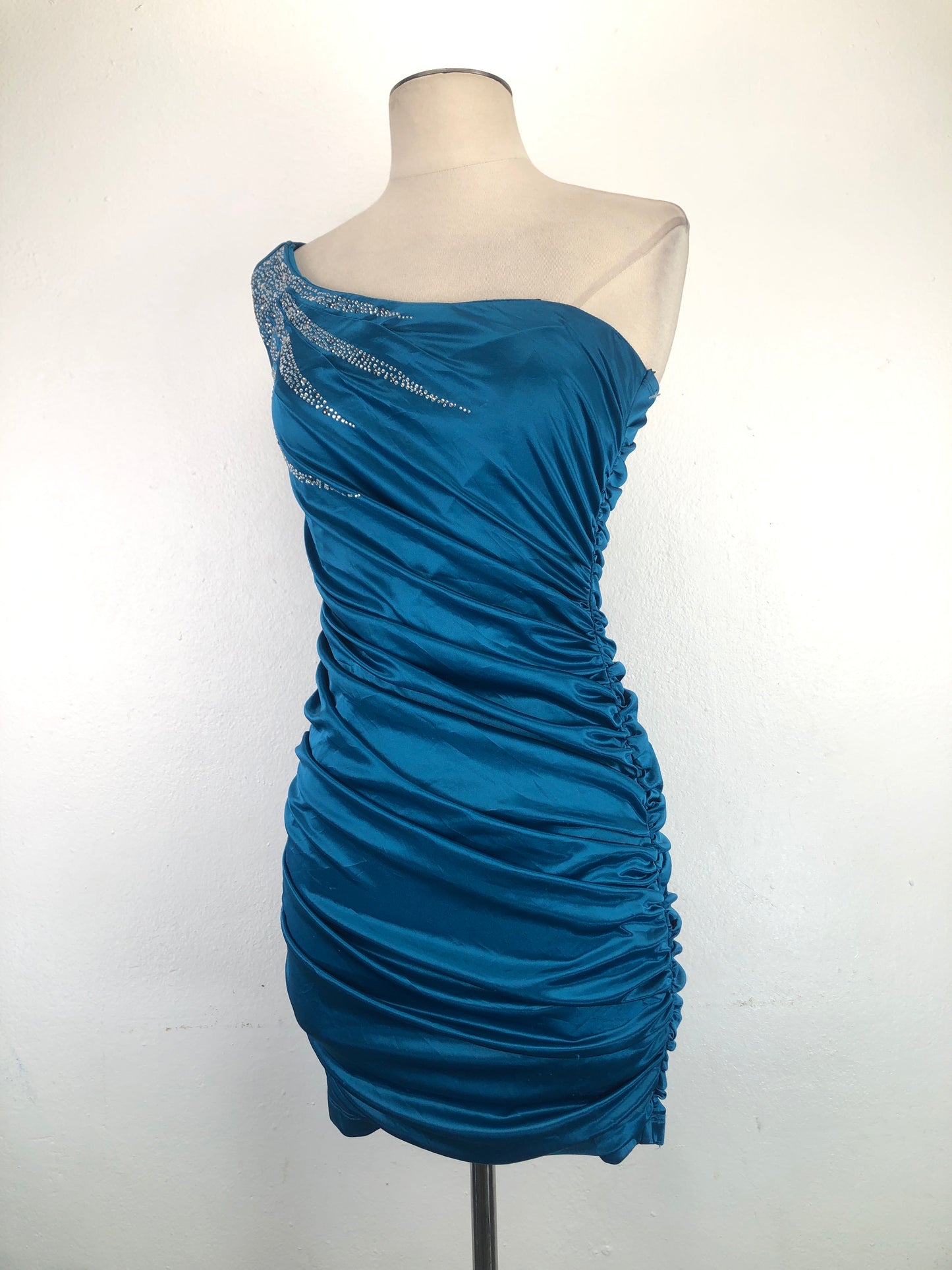 Vestido Azul City triangles