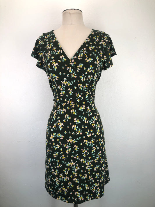 Vestido Verde Floral Loft