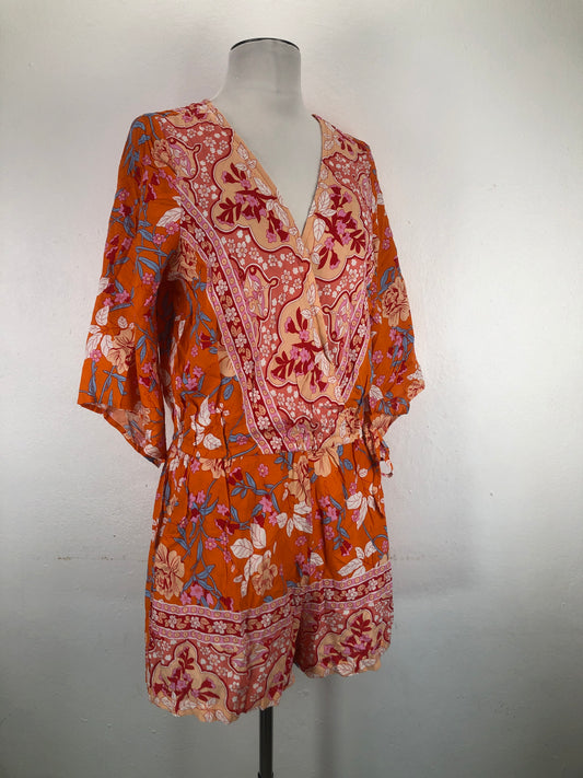 Enterizo Naranja Floral Venus Lascana