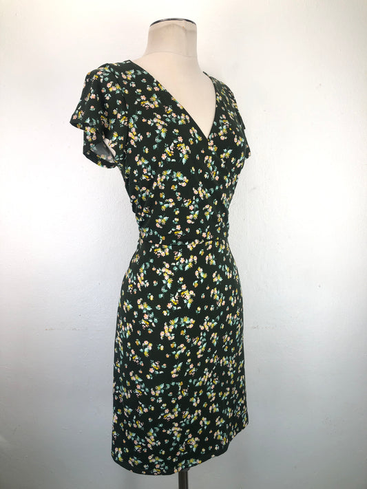 Vestido Verde Floral Loft