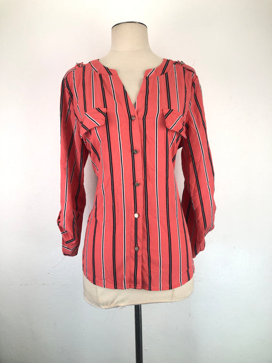 Blusa Rosado de Rayas Adrienne Vittadini