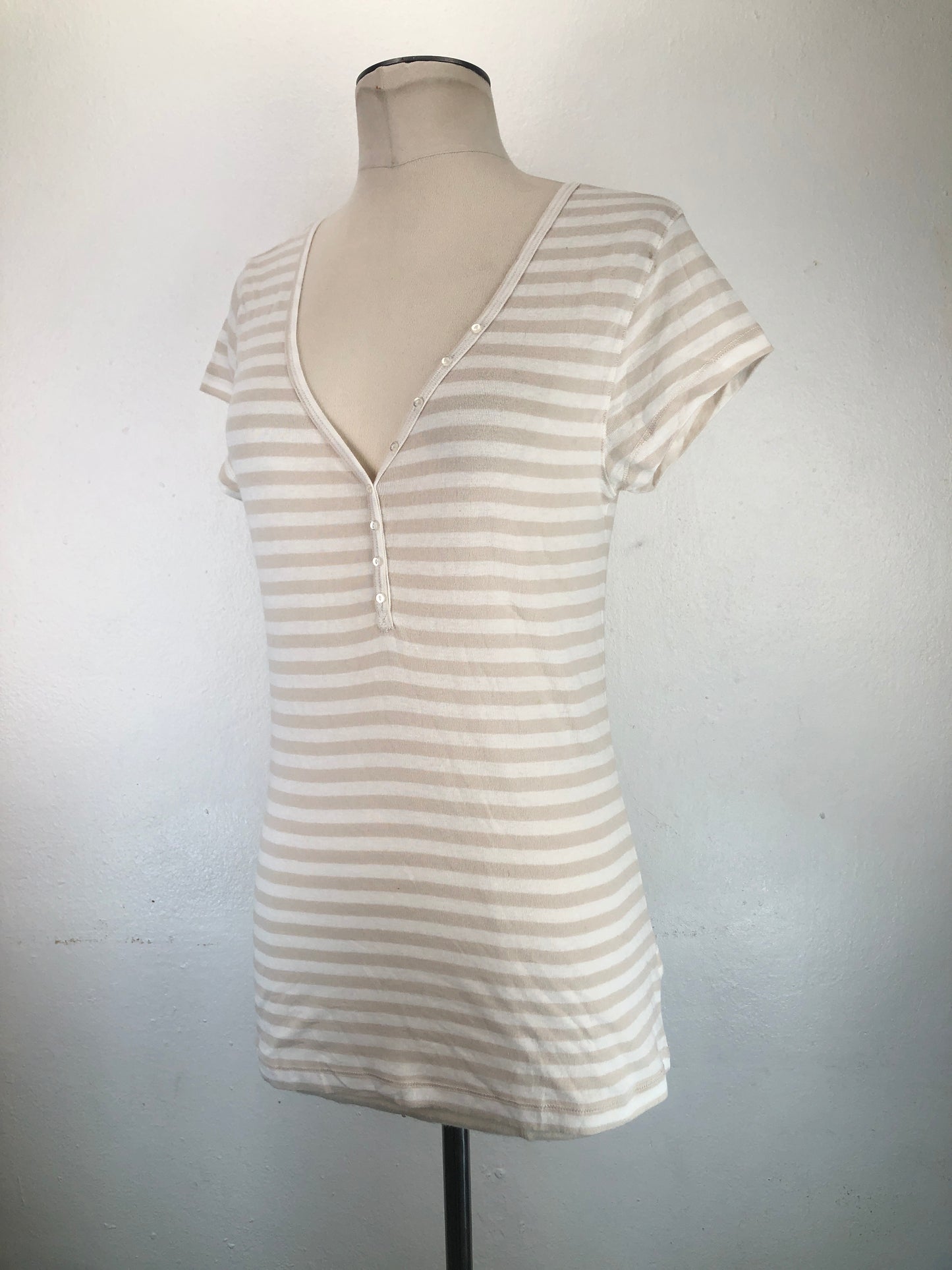 Camiseta Crema de Rayas Perfect