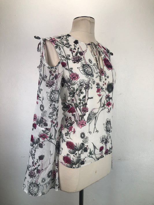 Blusa Blanco Floral Buffalo