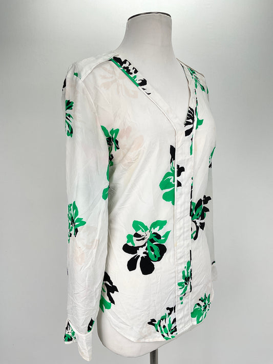 Blusa Blanco Floral Banana Republic