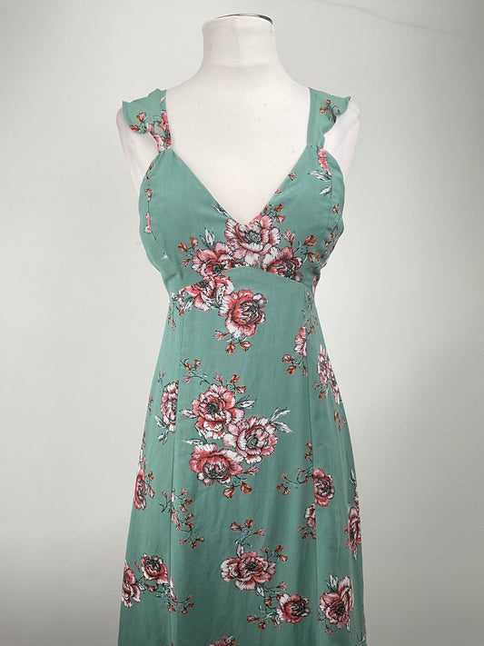 Vestido Verde Floral Japna