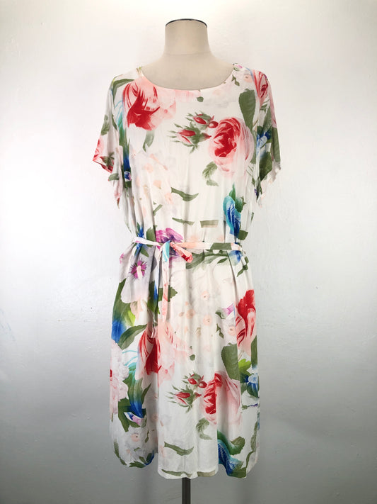Vestido Blanco de Flores Cashew flowr