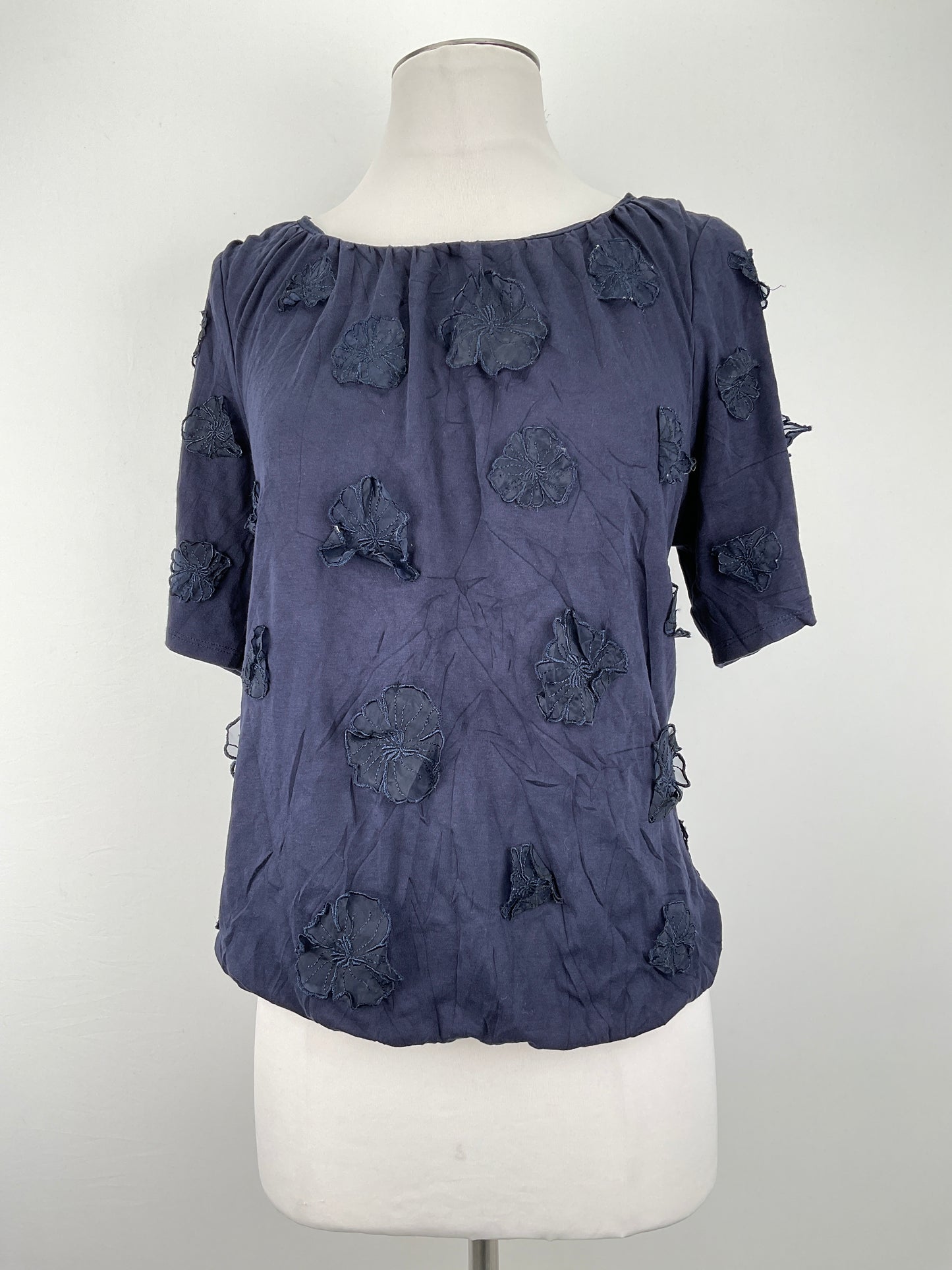 Blusa Azul marino Floral Chico’s