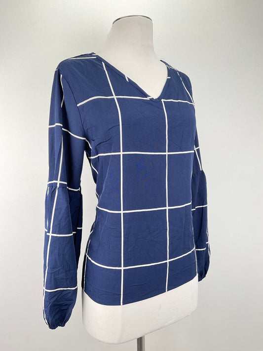 Blusa Azul marino de Cuadro Shein