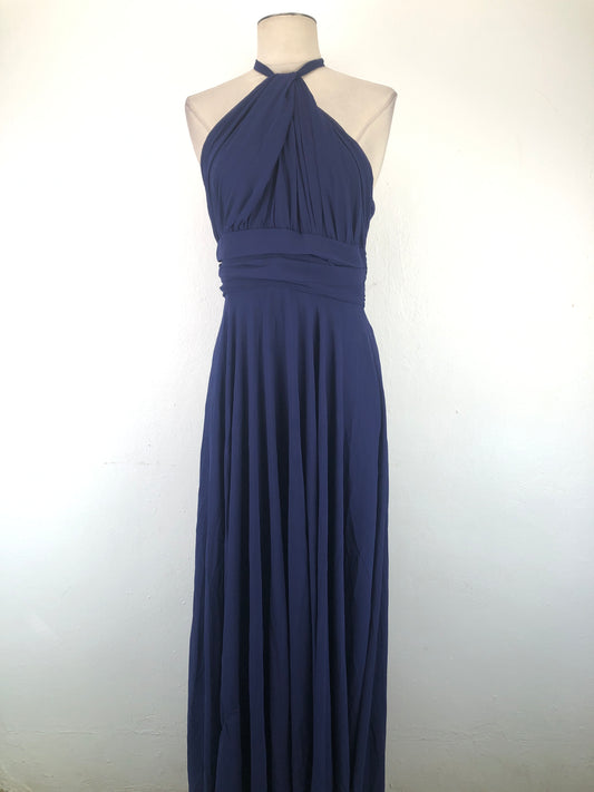 Vestido de Fiesta Azul marino Lulus