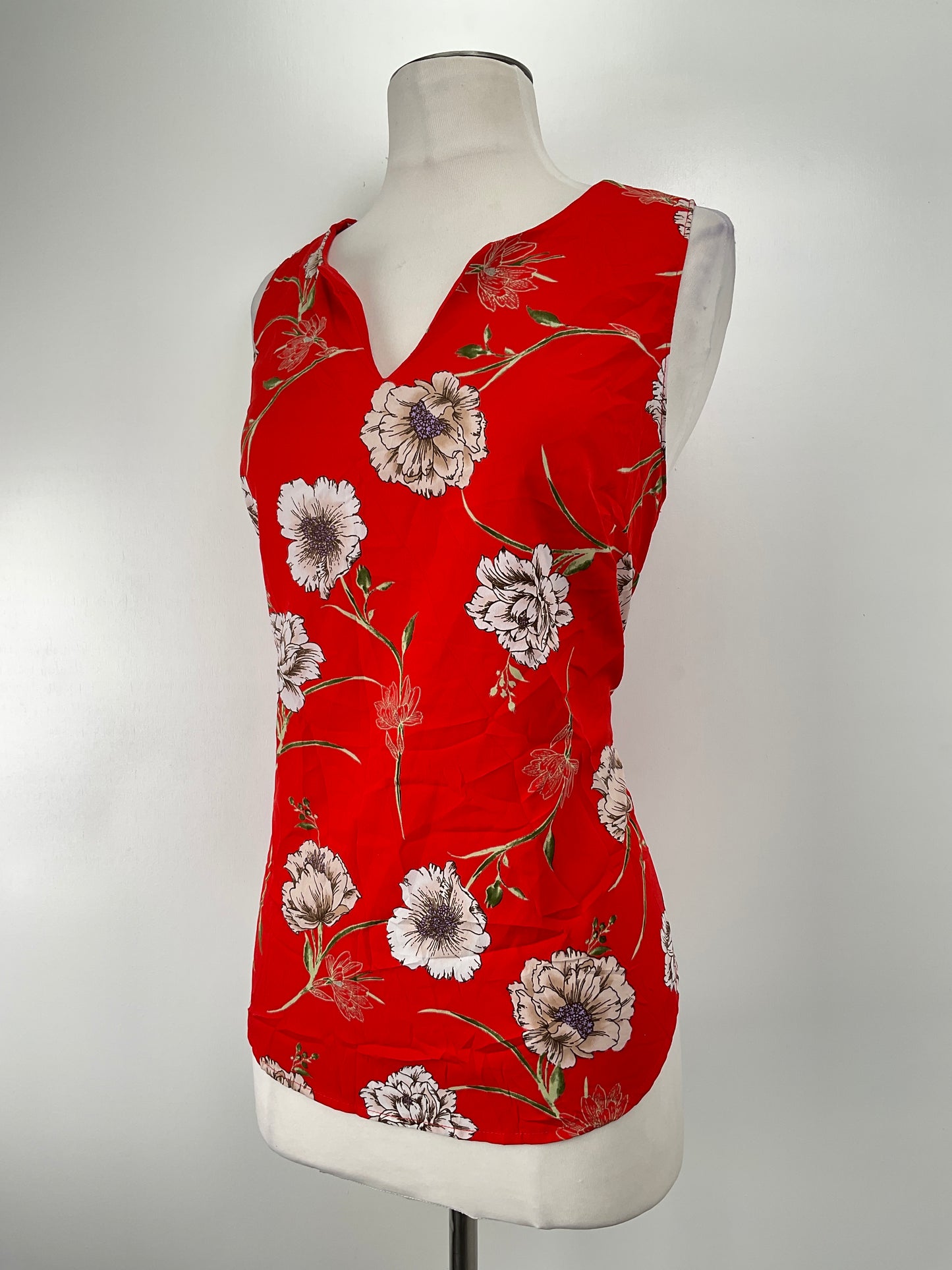 Blusa Rojo Floral Renee