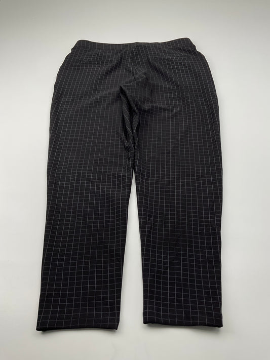 Pantalon Negro Cuadro Maze