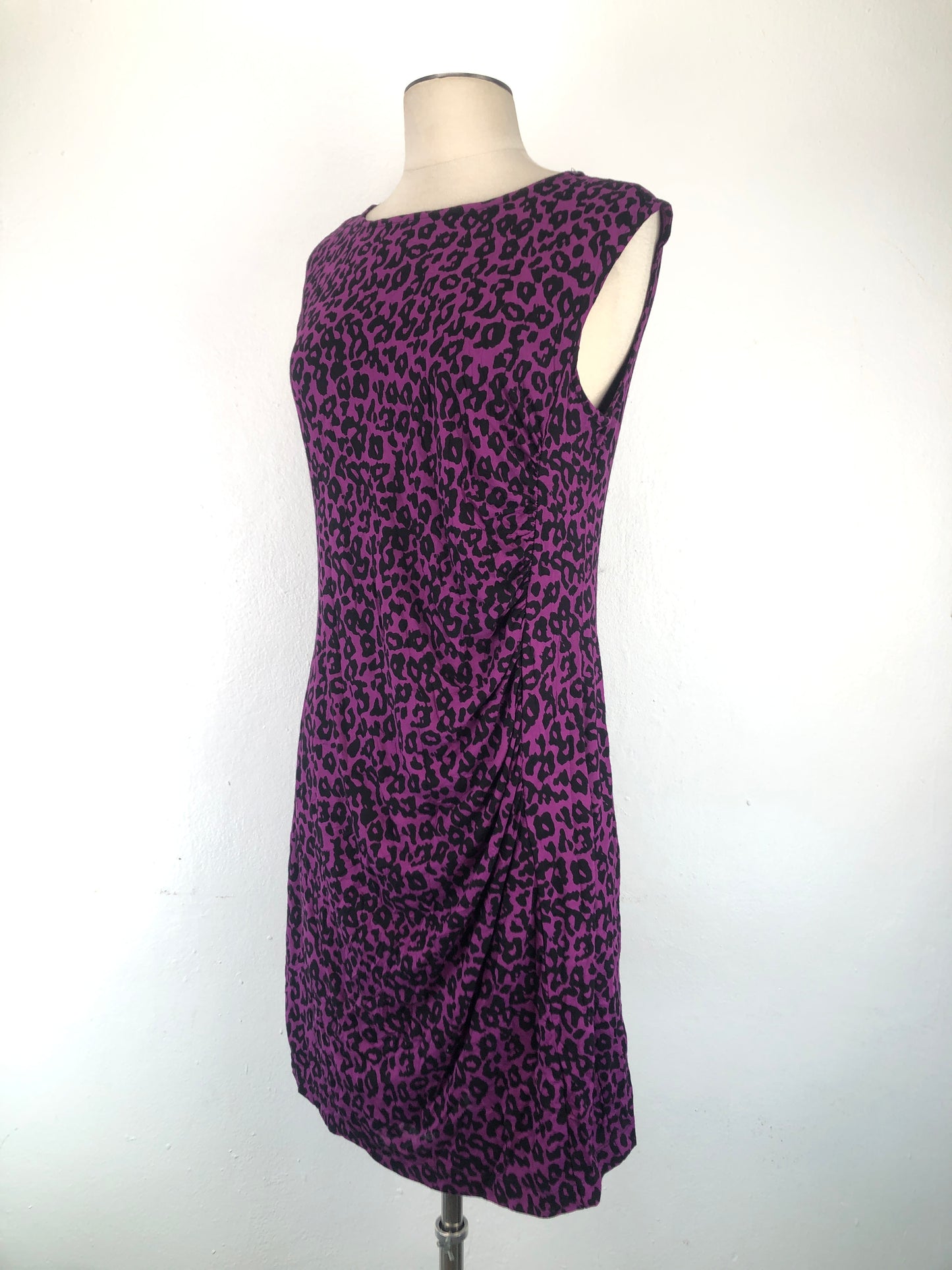 Vestido Morado de Lunares Loft
