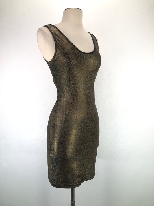 Vestido Dorado American Appareil