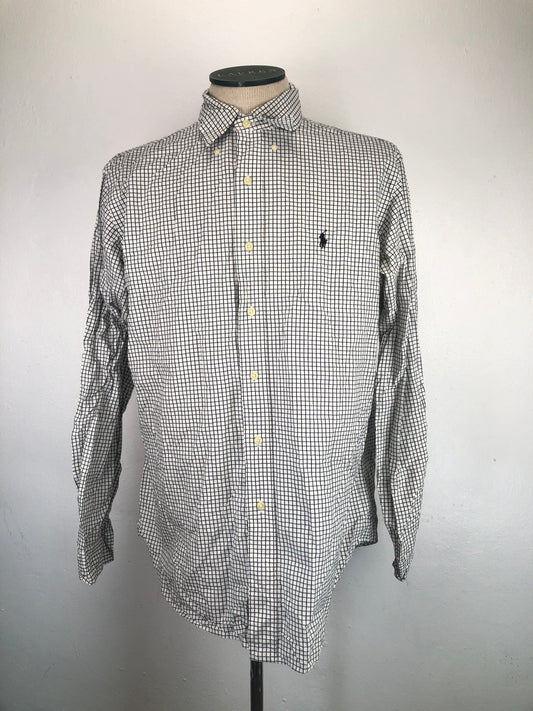 Camisa Blanco De Cuadro Ralpha Lauren