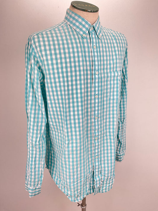 Camisa Azul claro de cuadro Merona