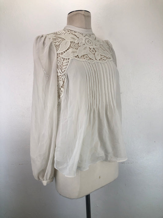 Blusa Blanco Floral Express