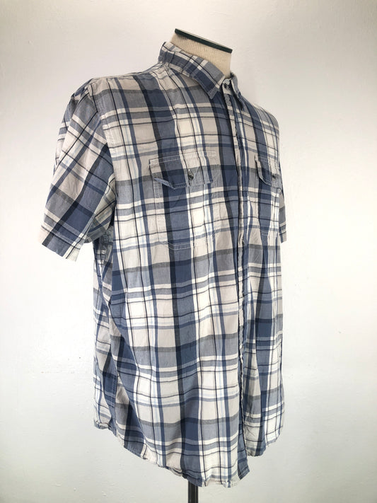 Camisa Gris de Cuadro Old Navy