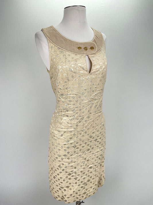 Vestido Dorado Tory Burch