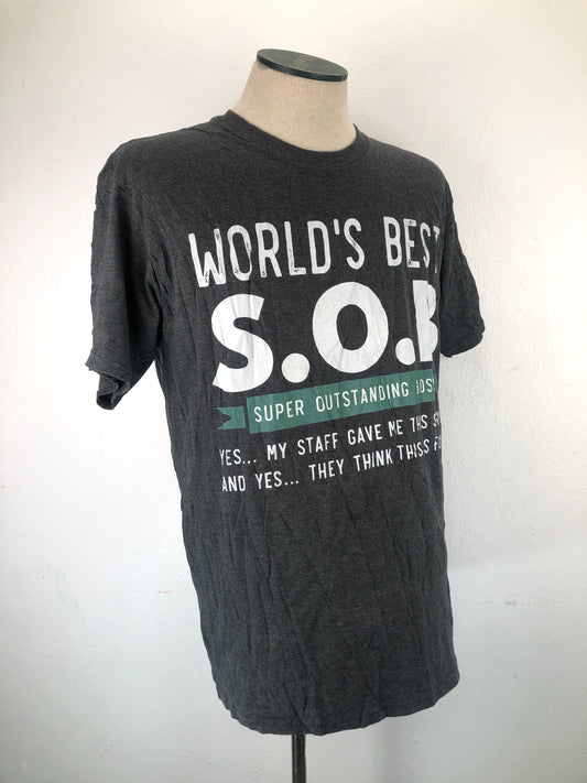Camiseta Gris World's Best