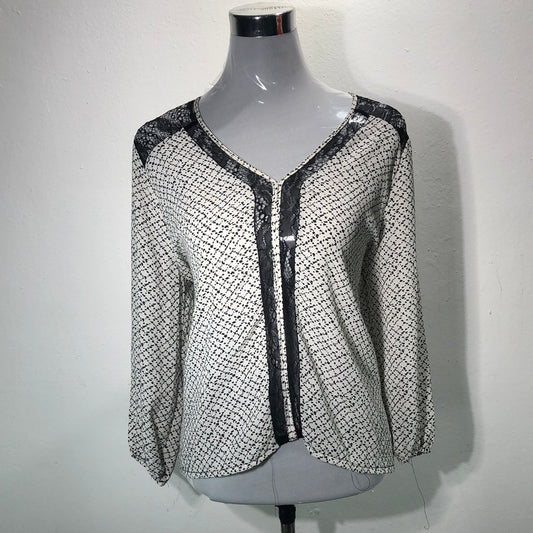 Blusa Blanco de Lunares Plelone