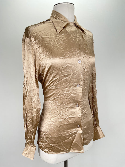 Camisa Dorado Linda Allard Ellen Tracy