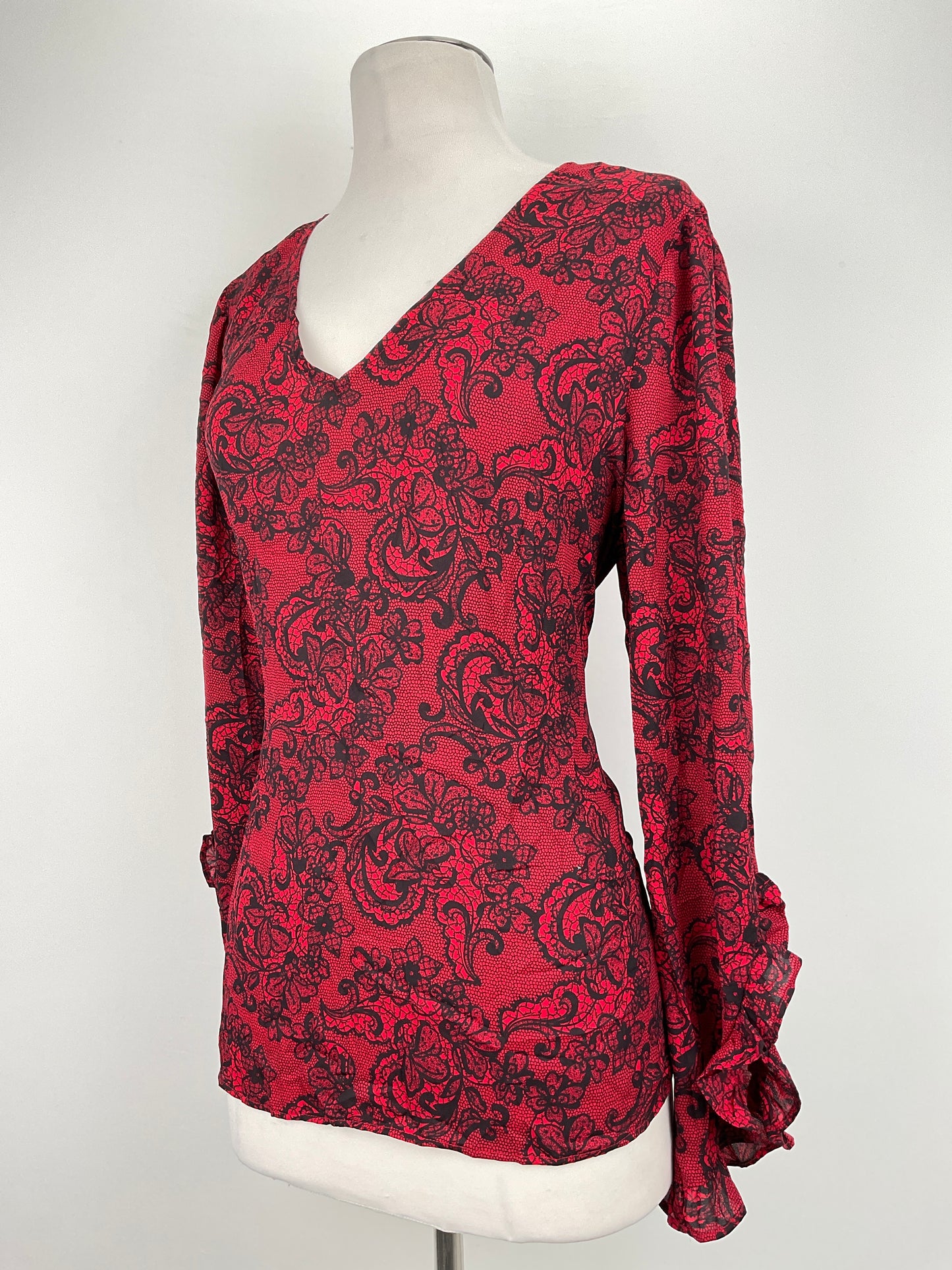 Blusa Rojo Floral Worthington
