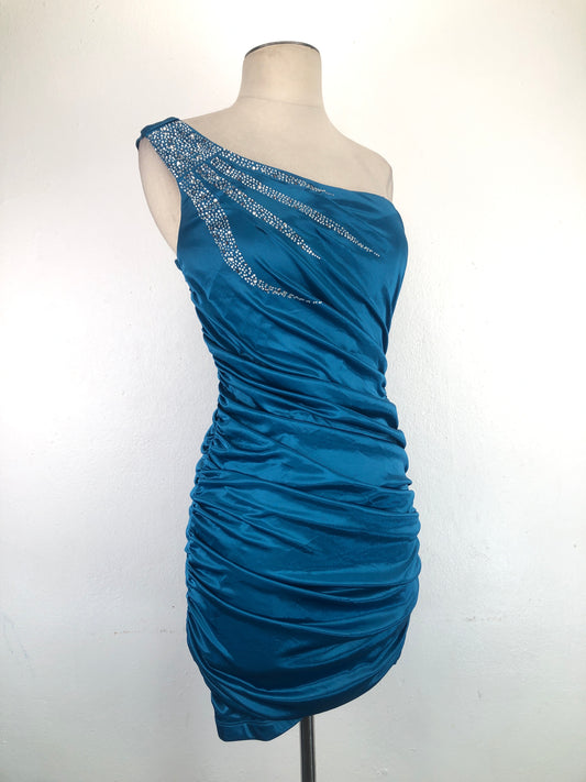 Vestido Azul City triangles