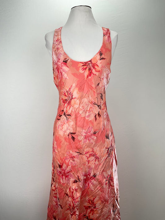 Vestido Naranja Floral Lulus