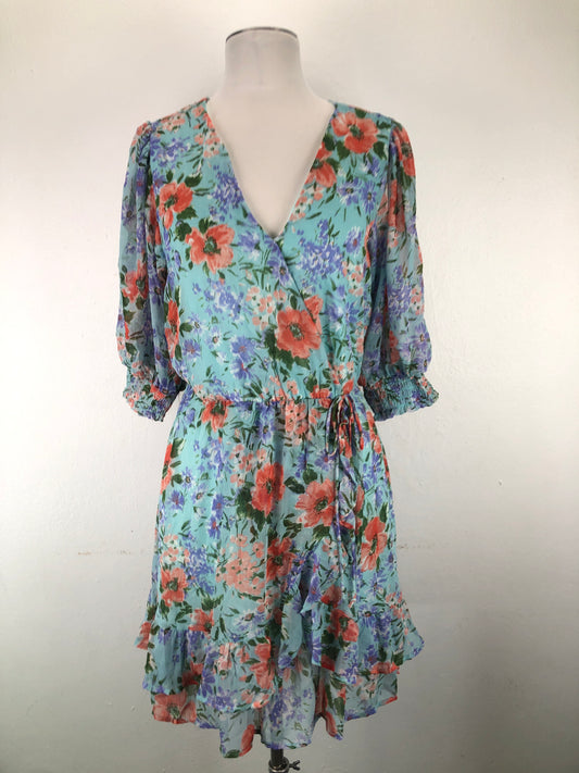 Vestido Azul claro Floral Sienna Sky