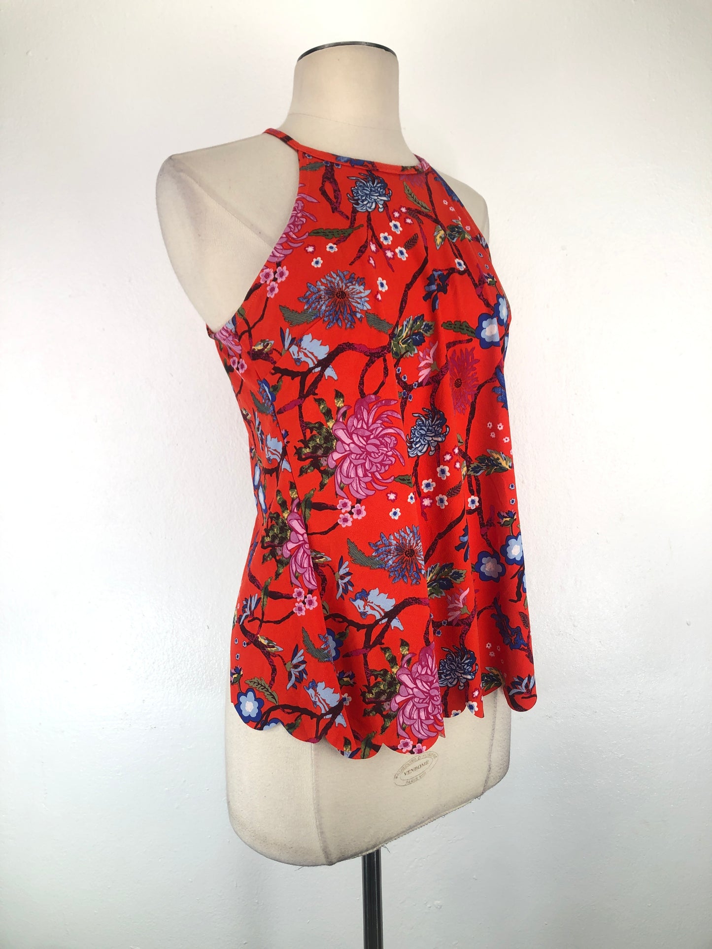 Blusa Naranja de Flores Candies