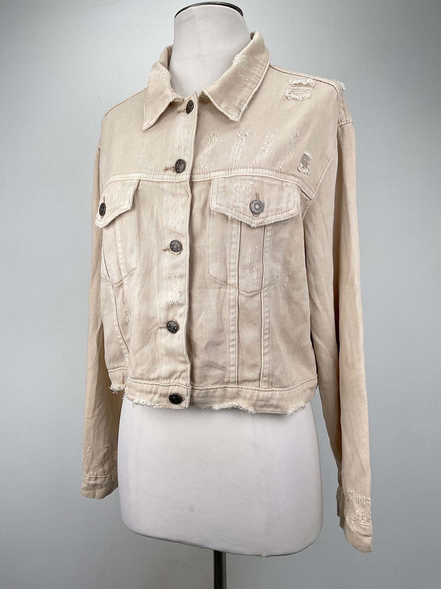 Chaqueta Jeans Crema Mustard seed