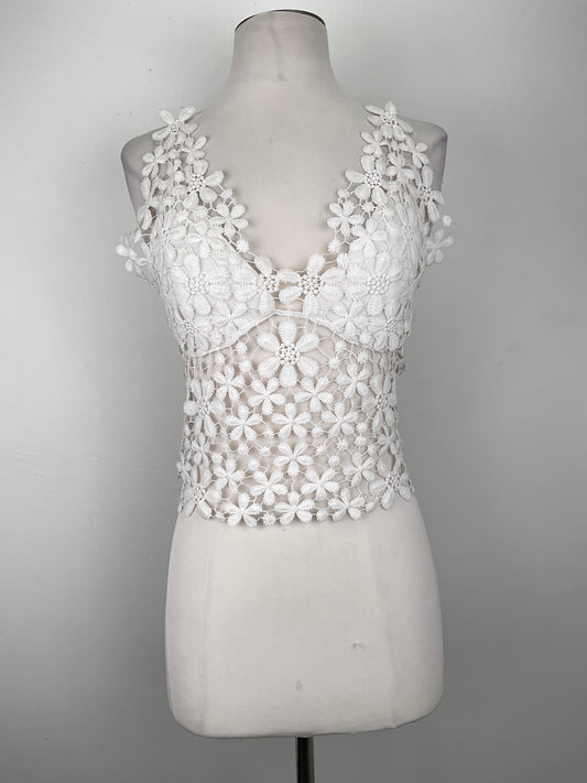 Blusa Blanco Floral Aina