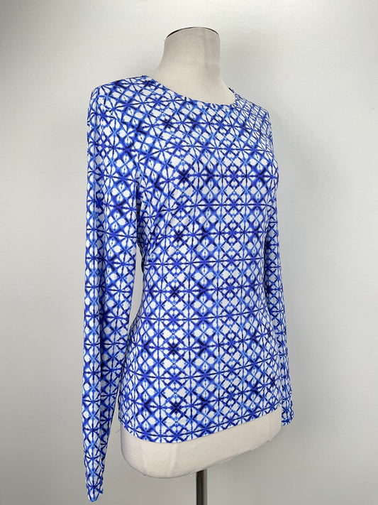 Blusa Azul Floral Lands’ end