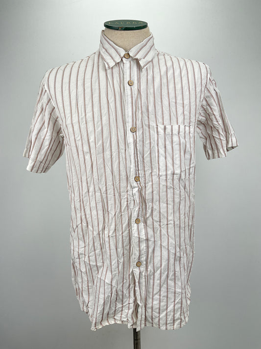 Camisa Blanco de Rayas Double Break