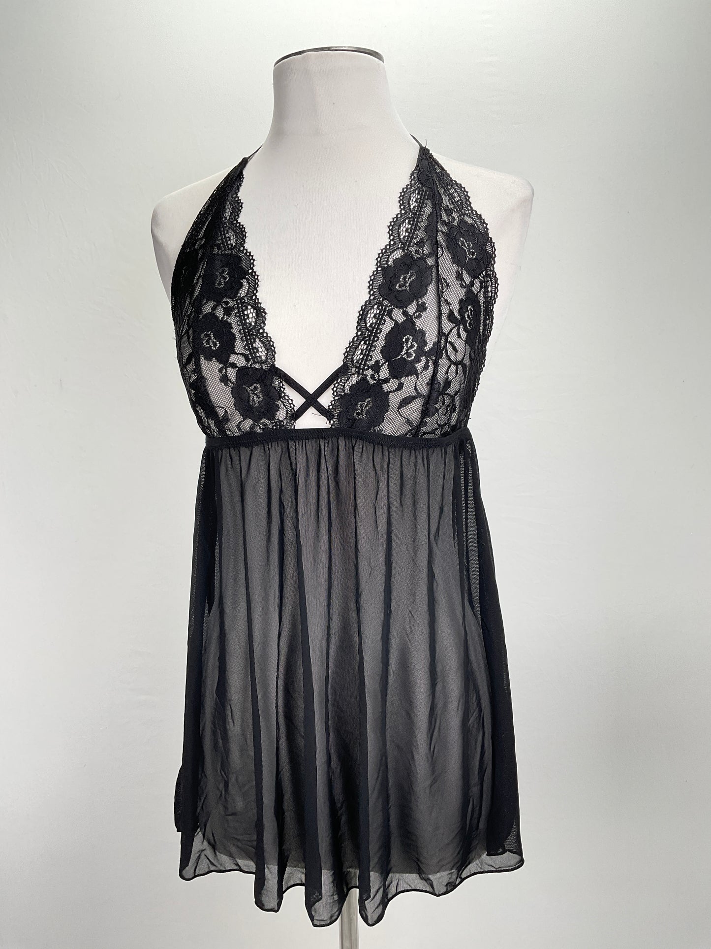 Bata Negro Floral Yandy Com