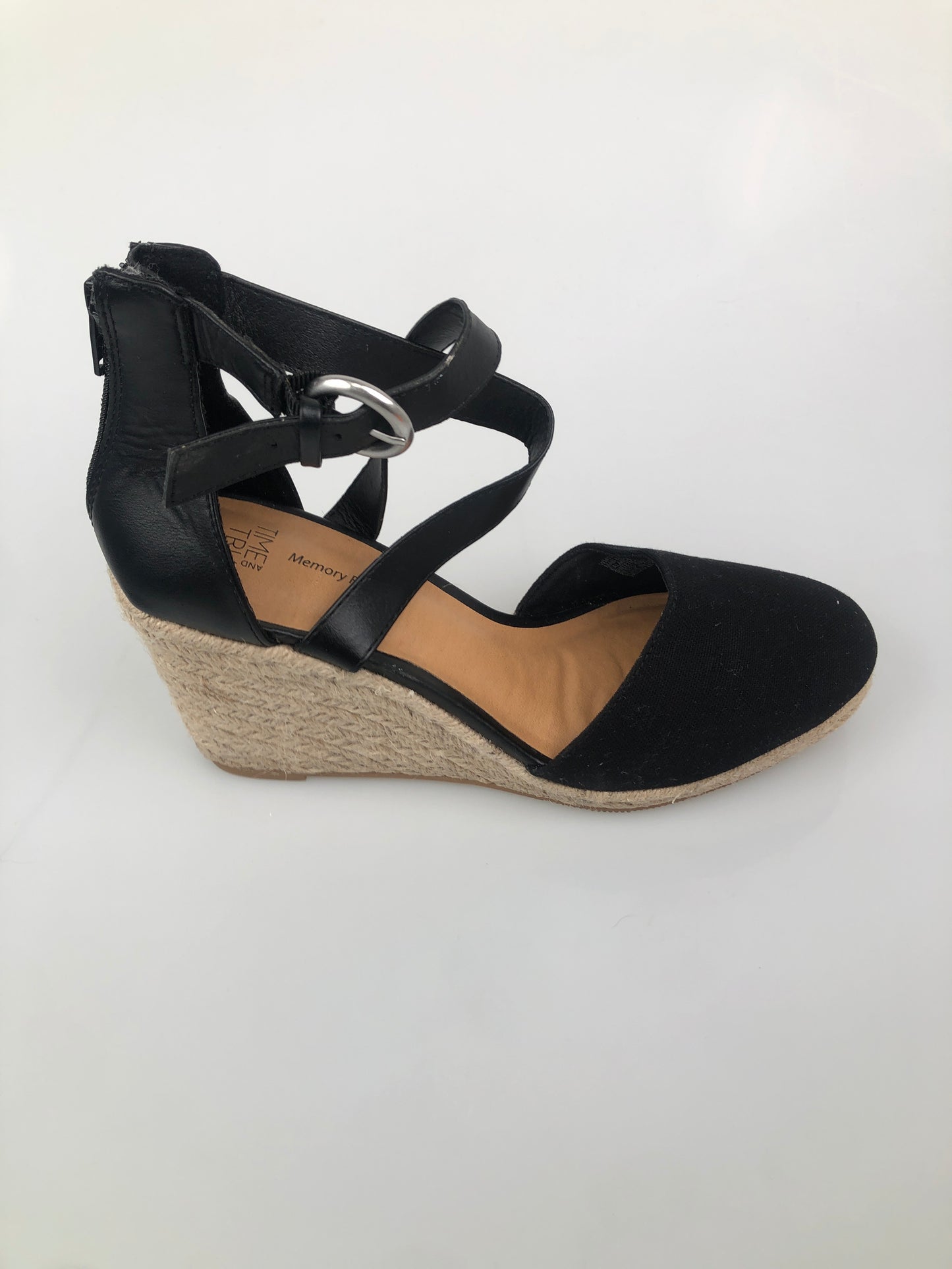 Zapatilla Negro Plataforma Time Tru