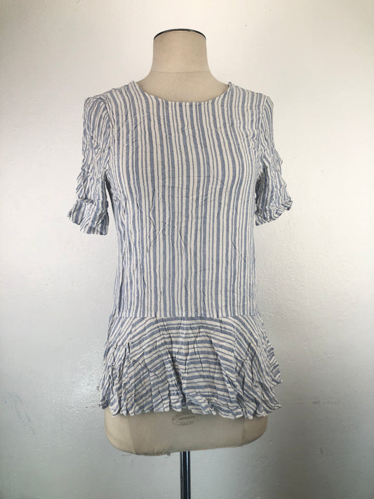 Blusa Azul Claro De Rayas Creek