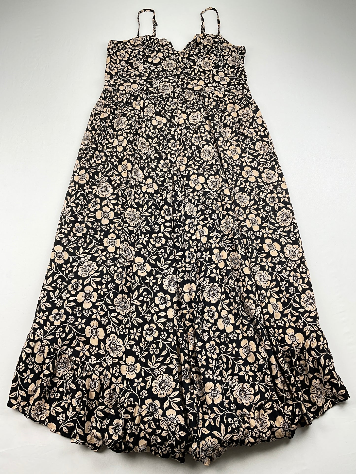 Enterizo Negro Floral Angie